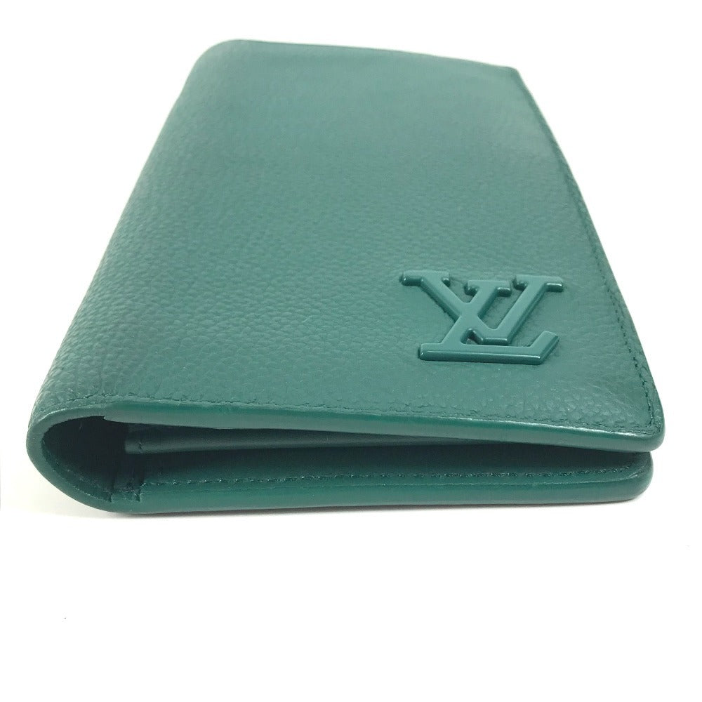 Louis Vuitton Long Purse M82279 Aerogram Portefeuille Leather Green Wallet Case