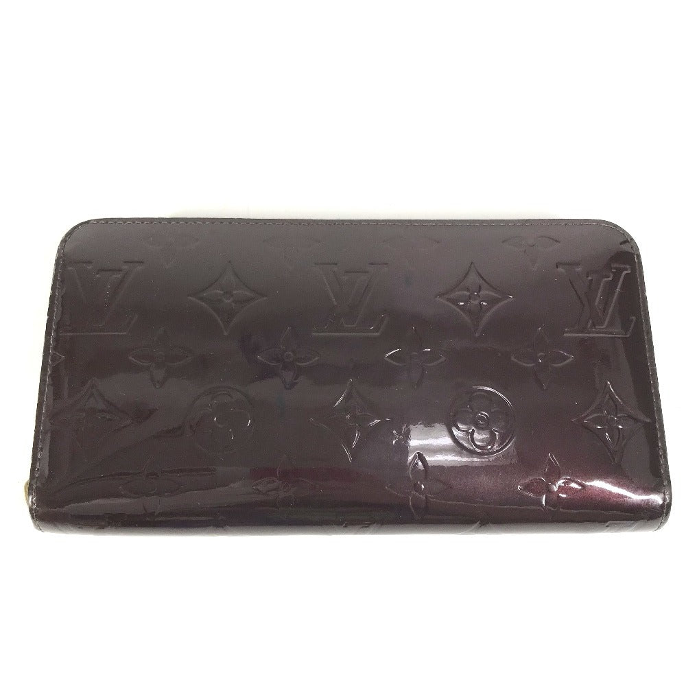 Louis Vuitton Long Purse M93522 Vernis purple Monogram Canvas Wallet Case