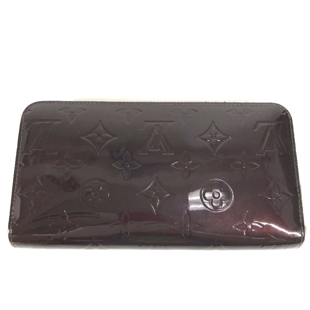 Louis Vuitton Long Purse M93522 Vernis purple Monogram Canvas Wallet Case
