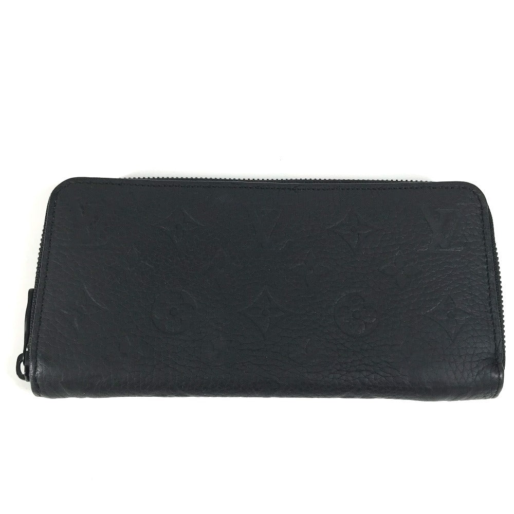 Louis Vuitton Long Purse M11721 Taurillon Clemence Monogram Black Wallet Case