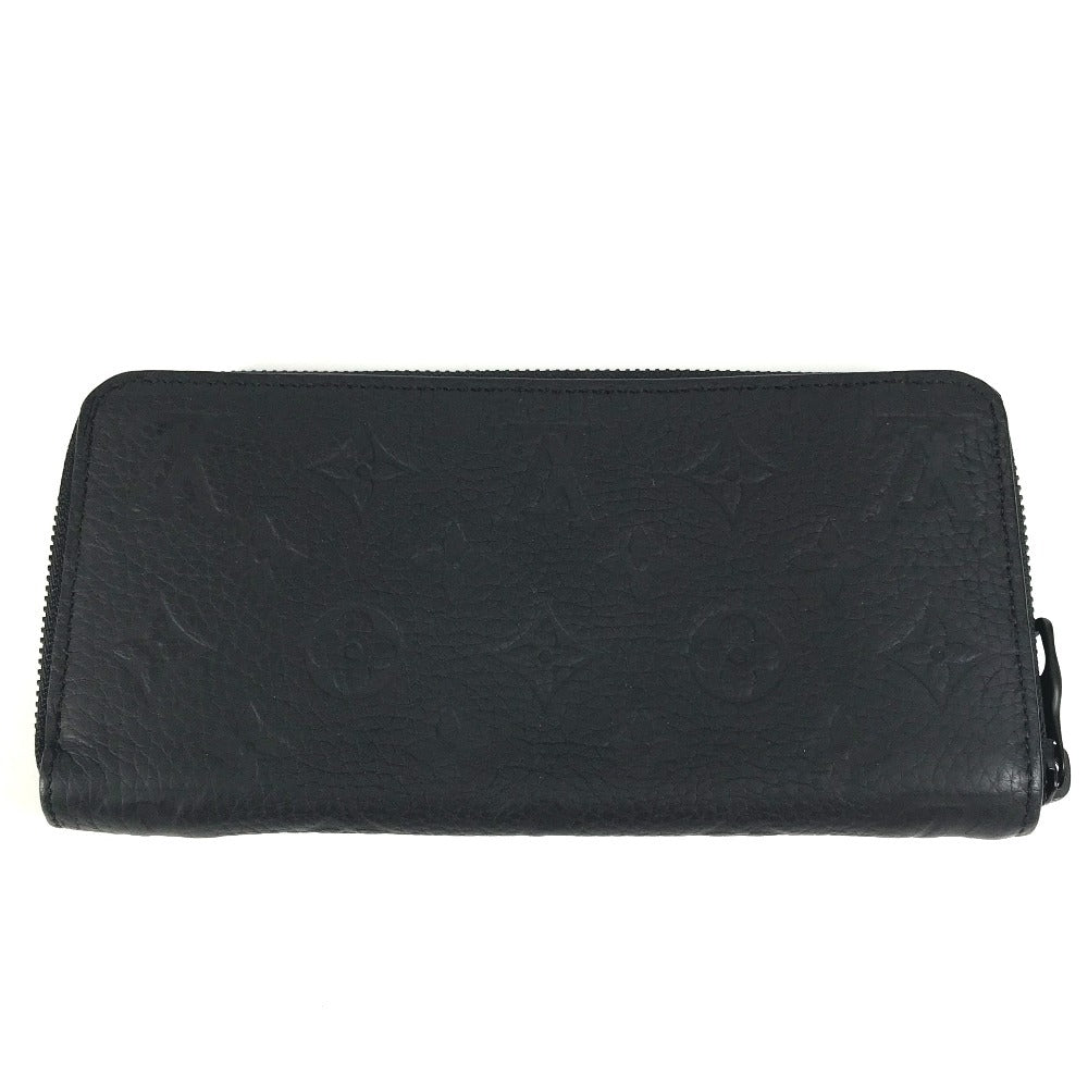 Louis Vuitton Long Purse M11721 Taurillon Clemence Monogram Black Wallet Case
