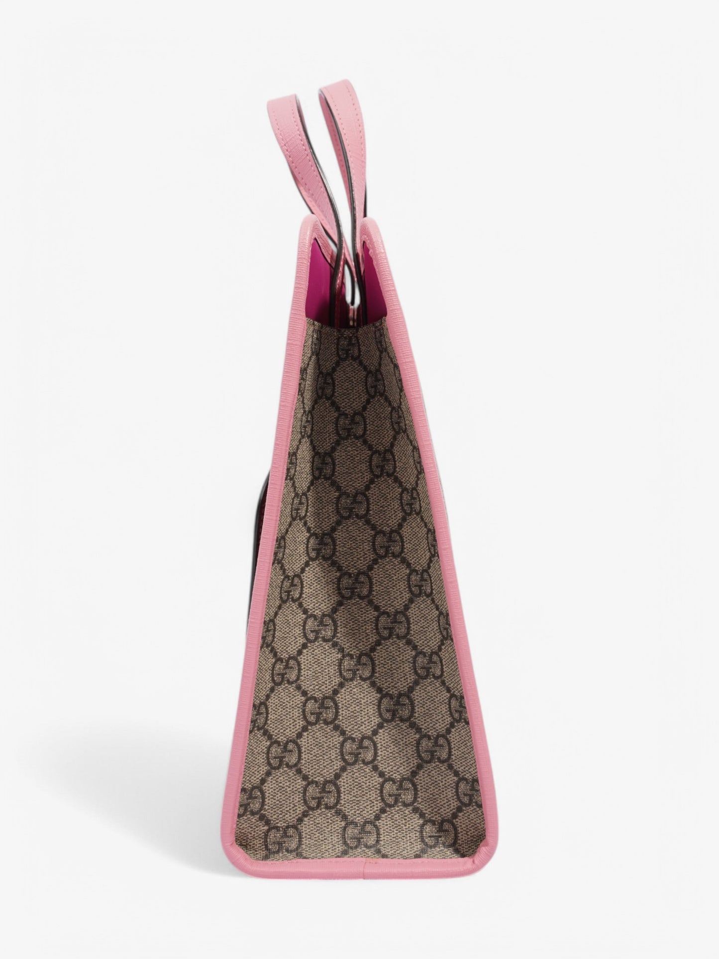 Gucci Strawberry Print Tote Supreme Canvas Pink Tote Bag