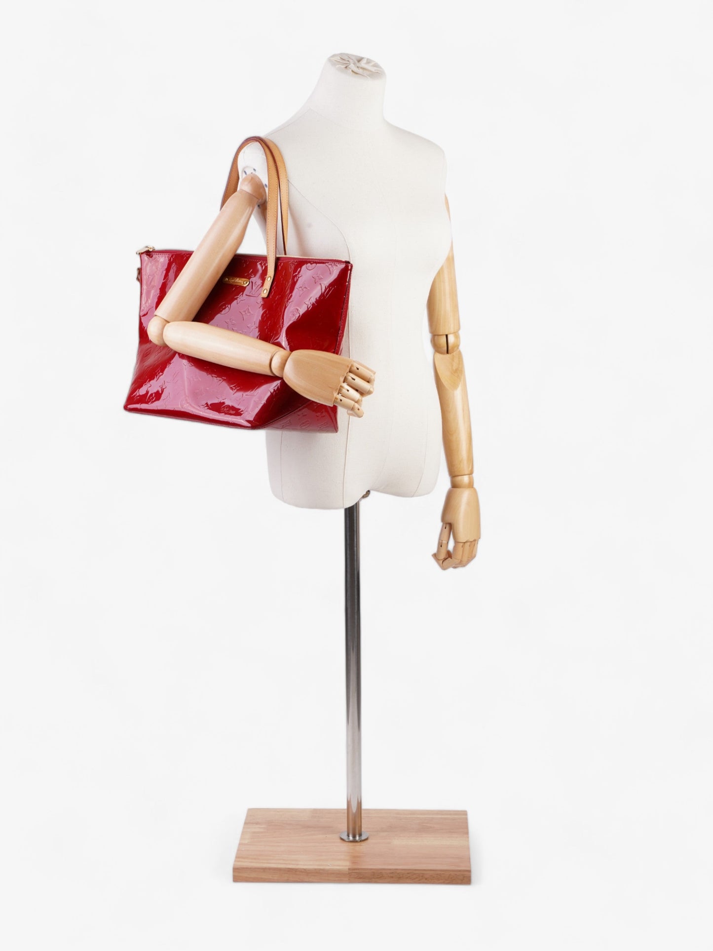Louis Vuitton Bellevue GM Patent Leather Red Handbag