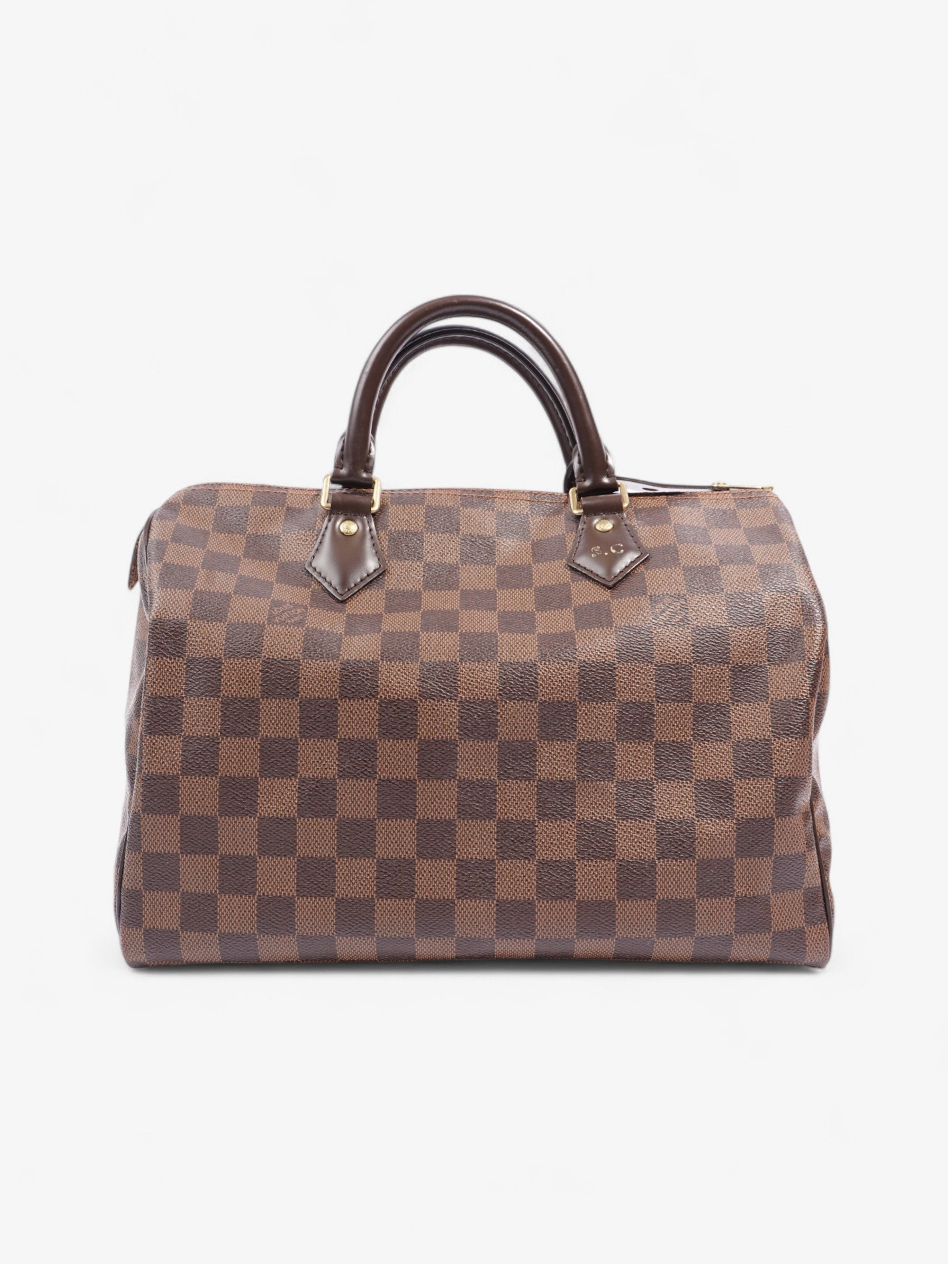 Louis Vuitton Speedy Ebene Coated 30 Canvas Coated Canvas Damier Apparel Canvas 60