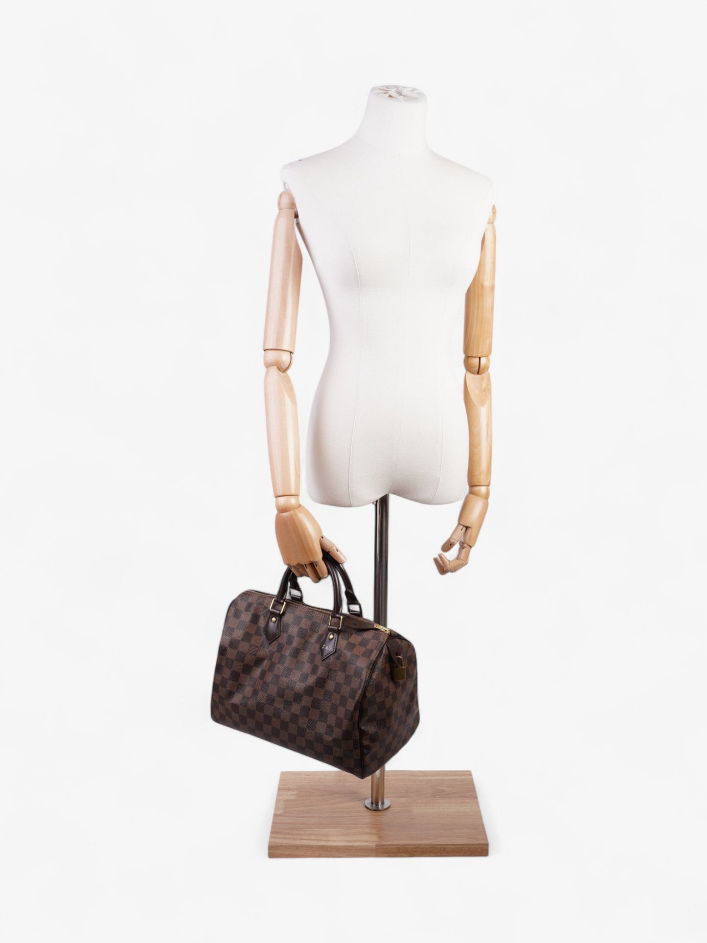 Louis Vuitton Speedy Ebene Coated 30 Canvas Coated Canvas Damier Apparel Canvas 60