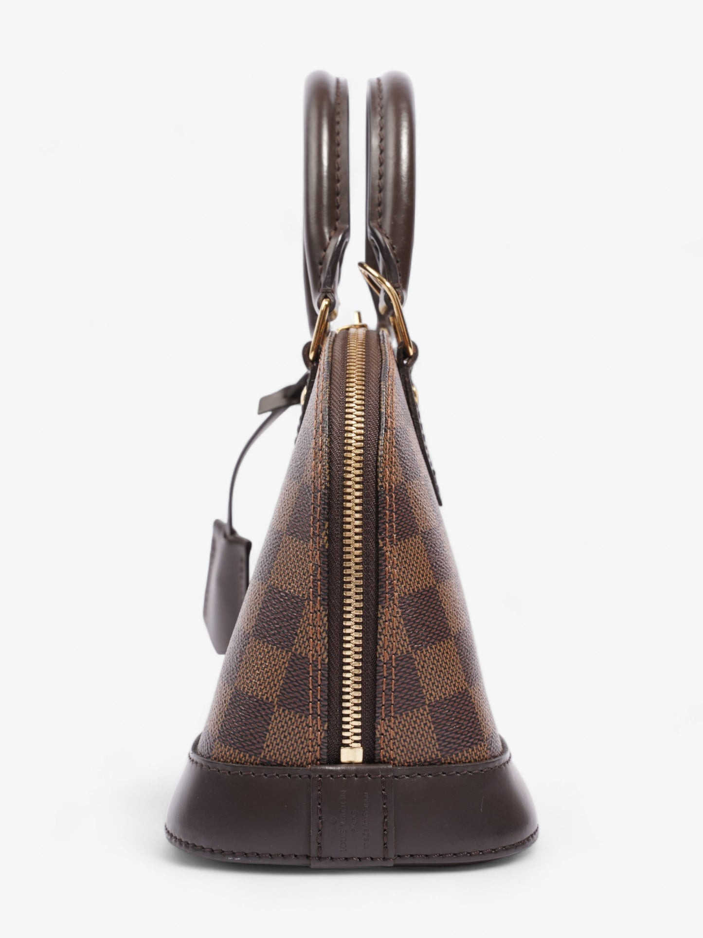 Louis Vuitton Alma Ebene Coated BB Damier Canvas Coated Canvas Apparel Canvas Bb