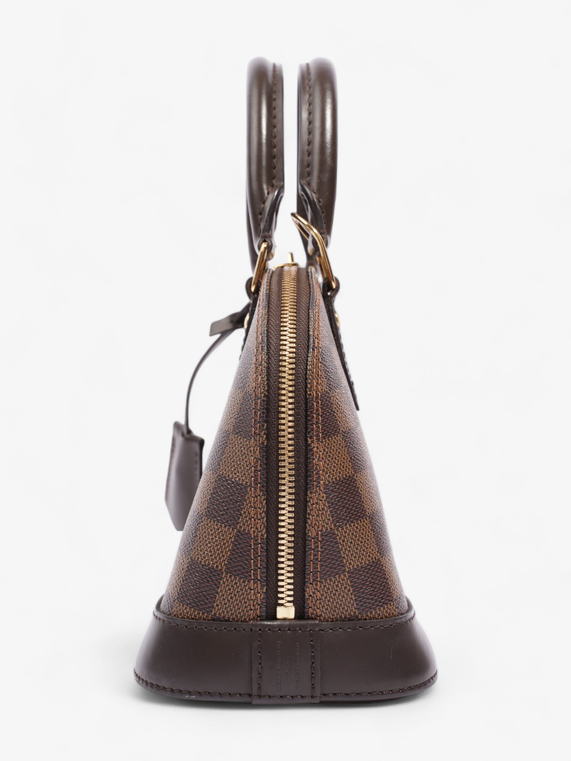 Louis Vuitton Alma Ebene Coated BB Damier Canvas Coated Canvas Apparel Canvas Bb