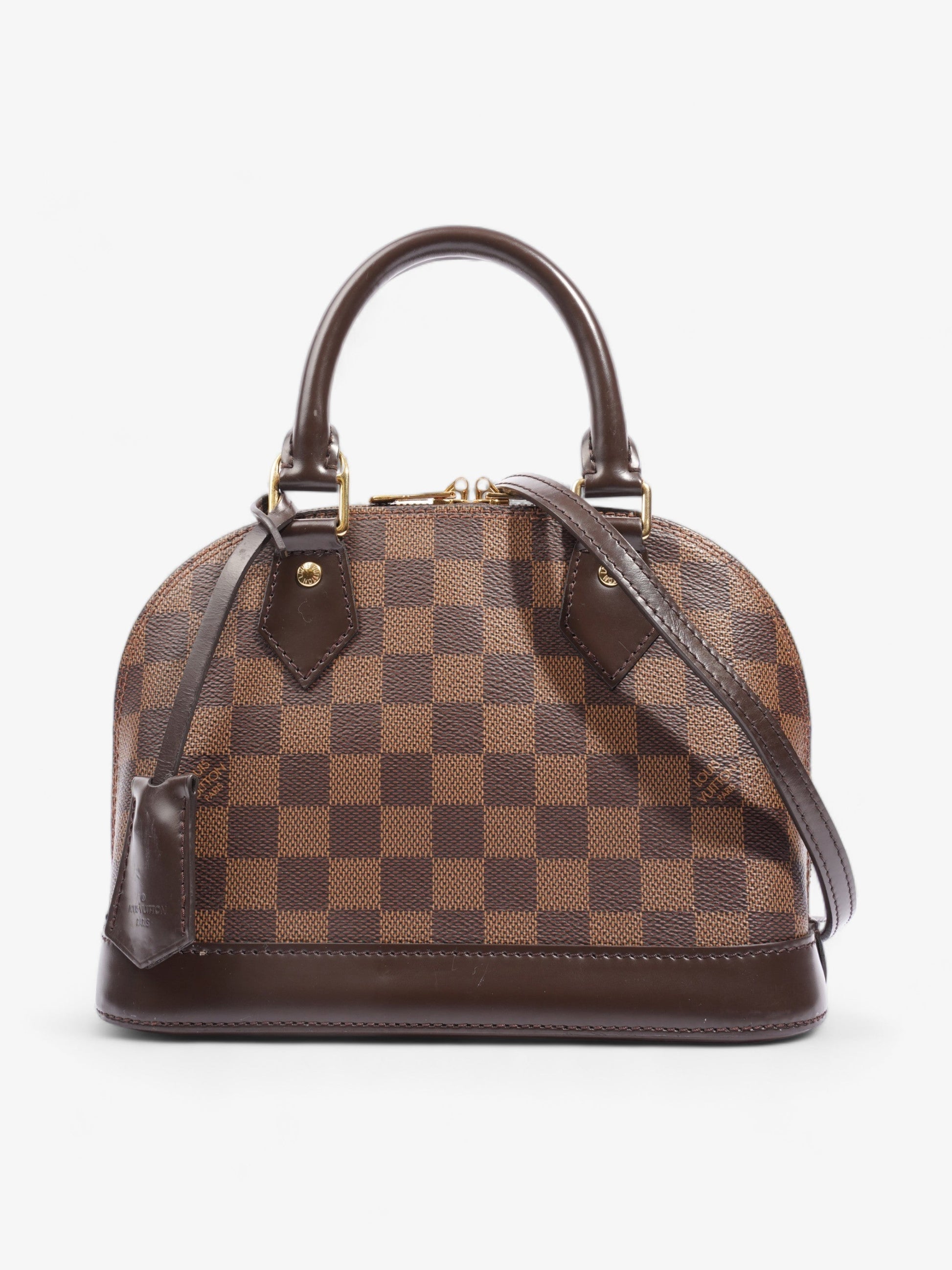 Louis Vuitton Alma BB Ebene Coated Damier Canvas Coated Canvas Apparel
