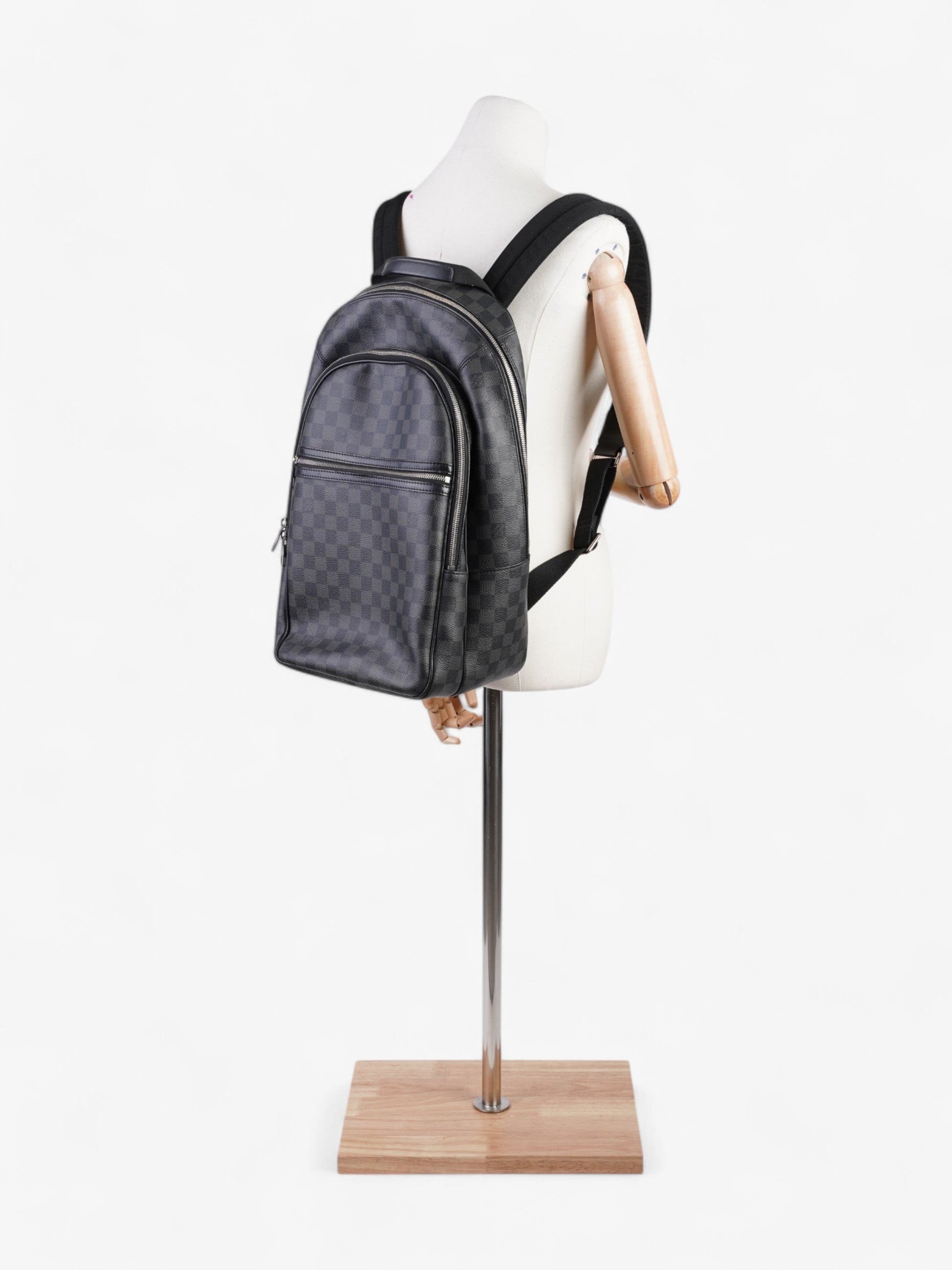 Louis Vuitton Michael Backpack Graphite Coated Damier Canvas Coated Canvas Apparel