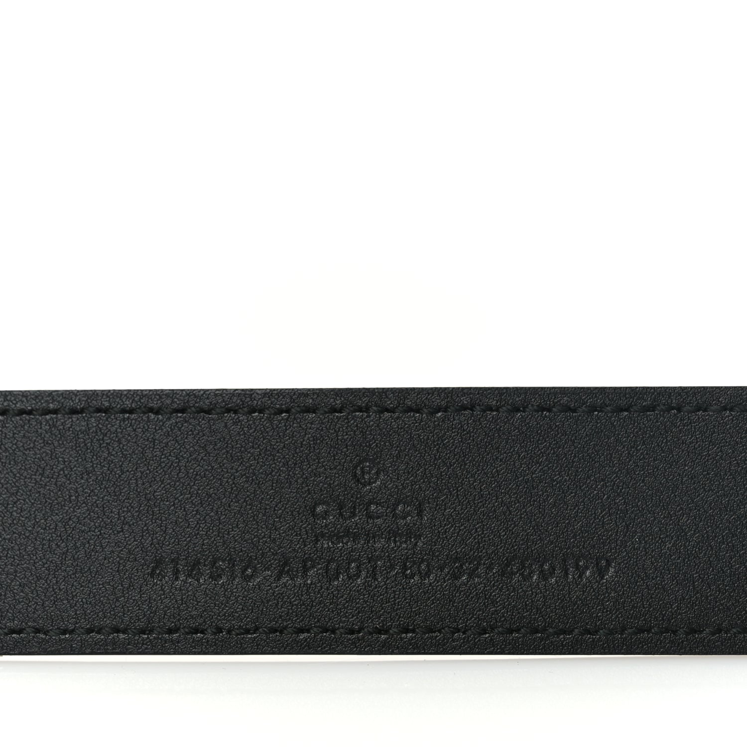 Gucci Calfskin Double G 30mm Belt 80 32 Black