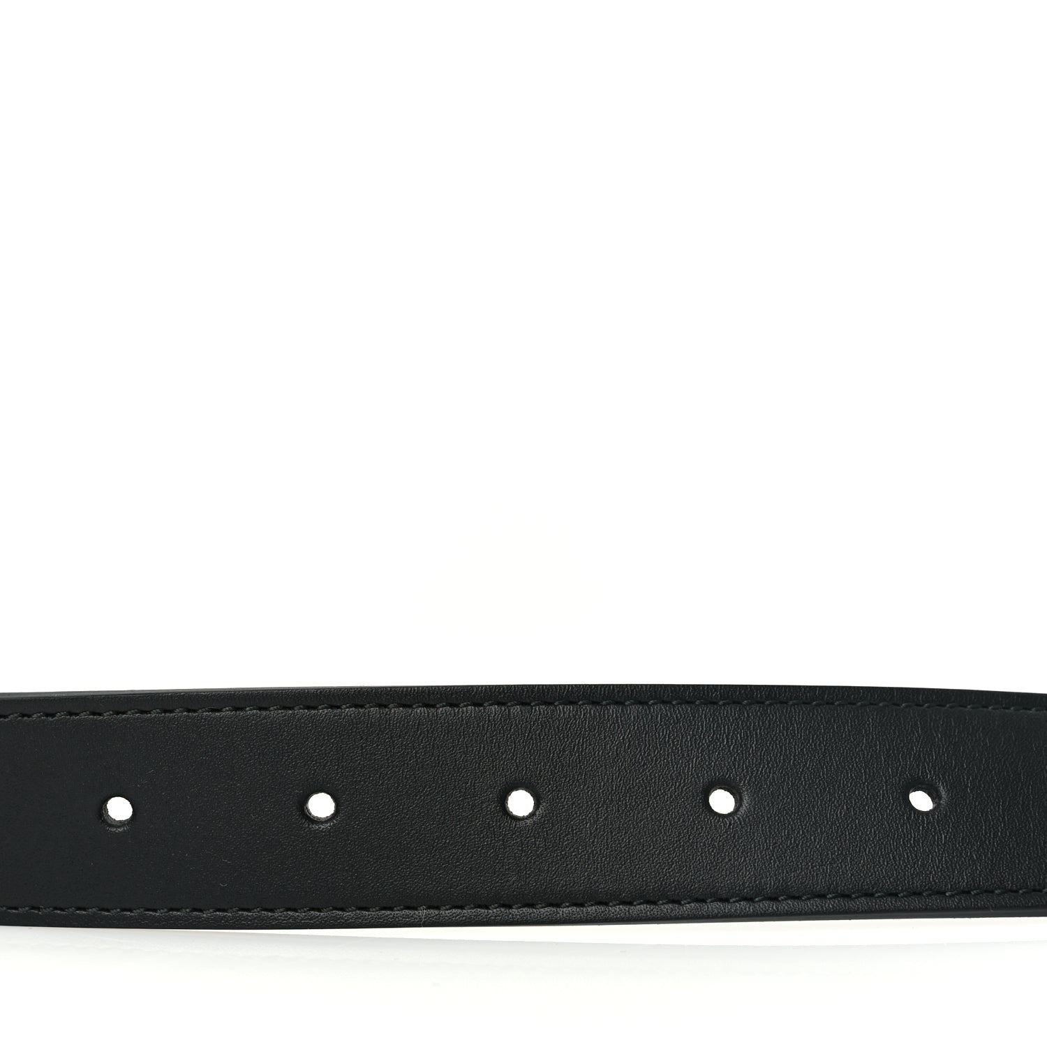 Gucci Calfskin Double G 30mm Belt 80 32 Black