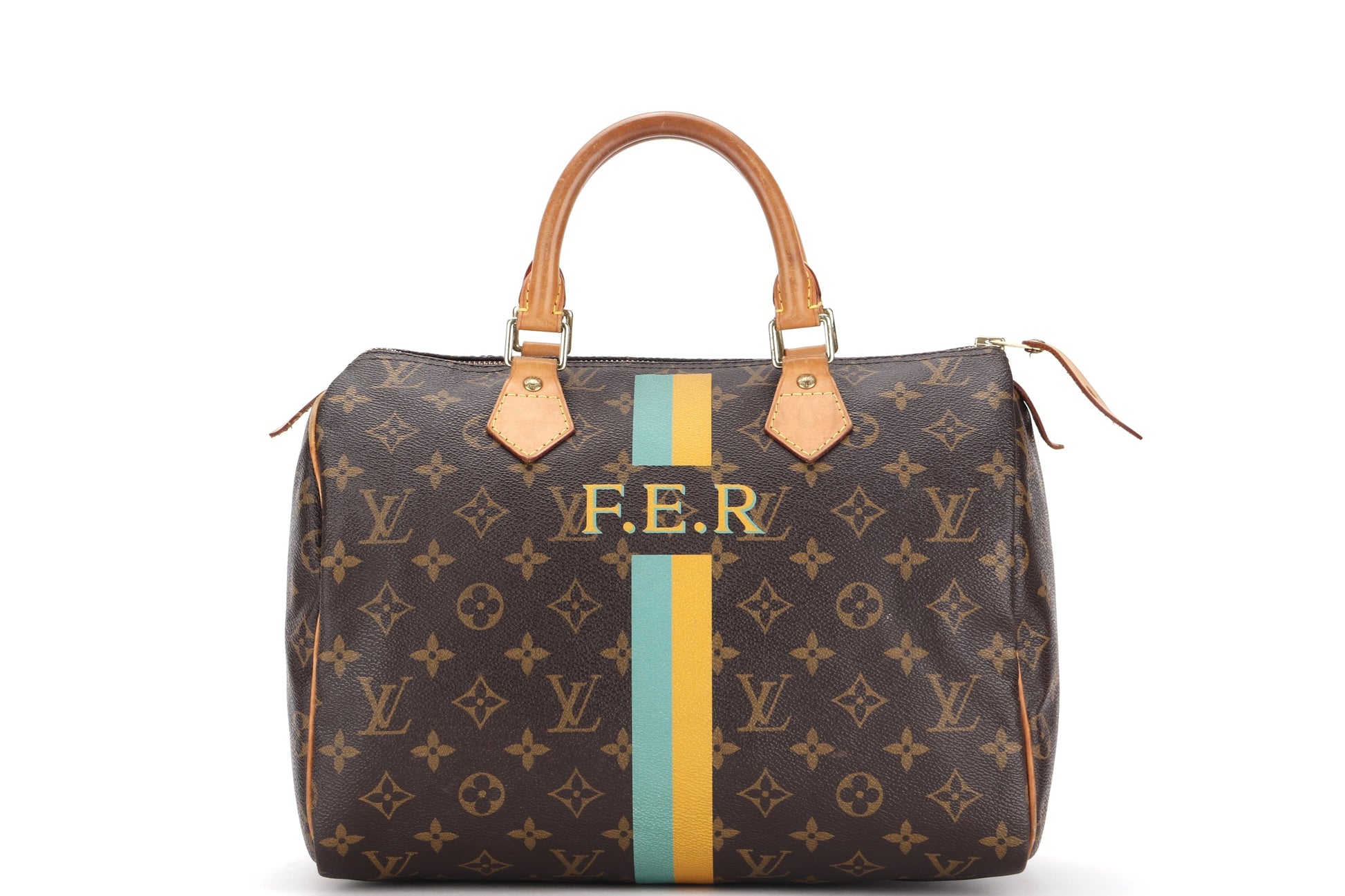 LOUIS VUITTON SPEEDY 30 (DU0143) MONOGRAM CANVAS GOLD HARDWARE, WITH KEYS & LOCK, NO DUST COVER