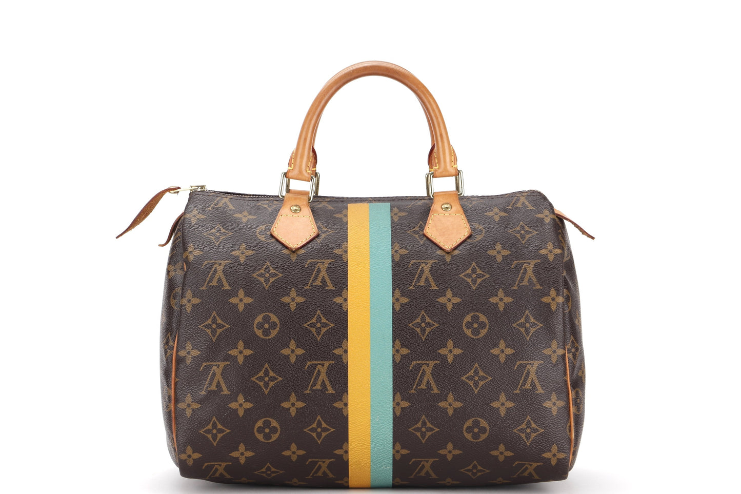 LOUIS VUITTON SPEEDY 30 (DU0143) MONOGRAM CANVAS GOLD HARDWARE, WITH KEYS & LOCK, NO DUST COVER