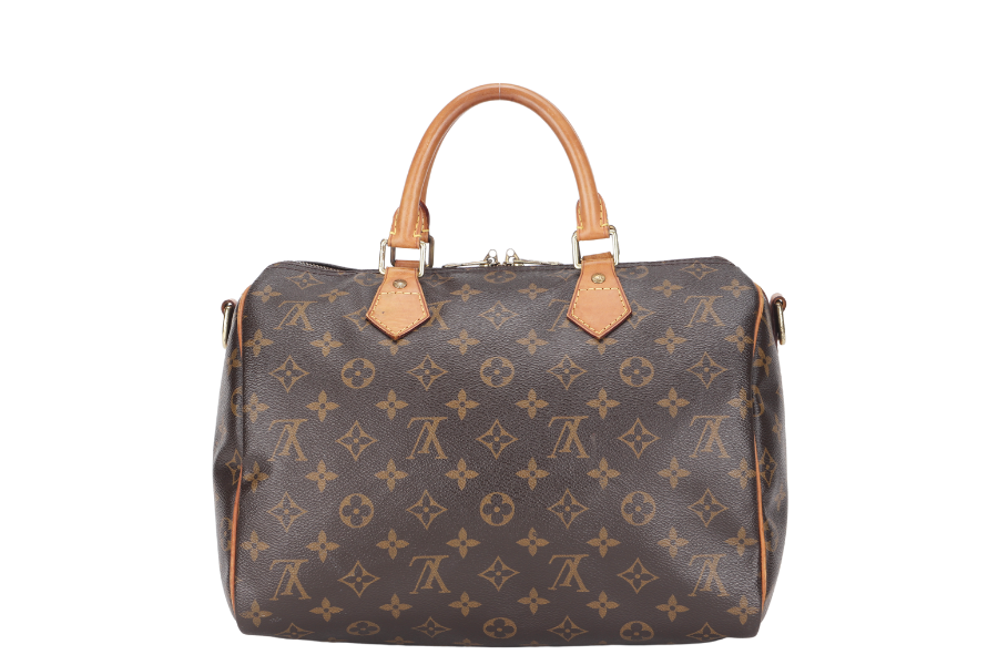 LOUIS VUITTON SPEEDY BANDOULIERE 30 (M41112) BROWN MONOGRAM CANVAS WITH STRAP, LOCK&KEYS AND DUST COVER