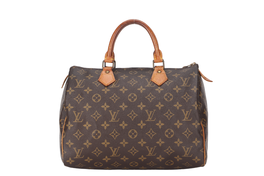 LOUIS VUITTON SPEEDY 30 (M41526) MONOGRAM CANVAS GOLD HARDWARE, NO DUST COVER