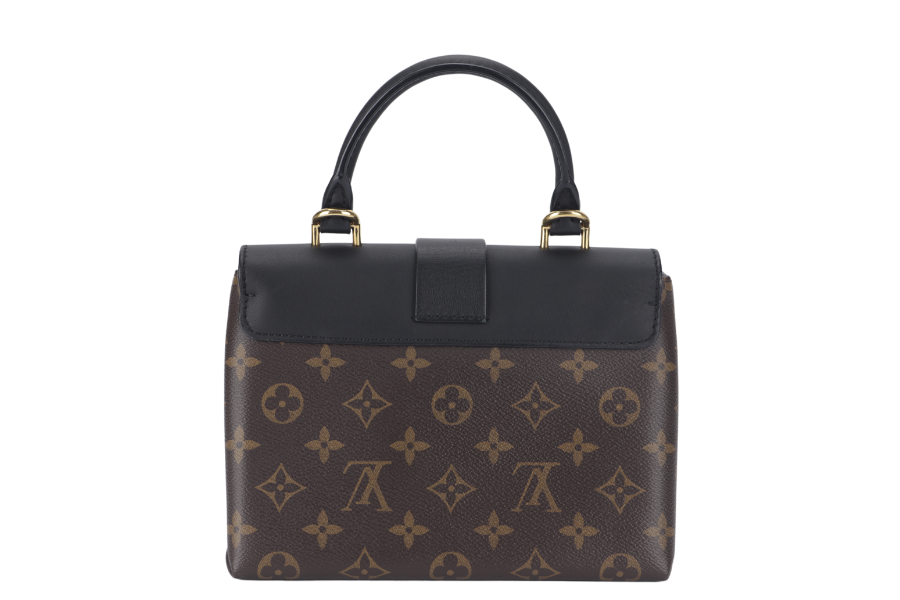 LOUIS VUITTON LOCKY BB (M44141) MONOGRAM CANVAS BLACK LEATHER GOLD HARDWARE WITH STRAP