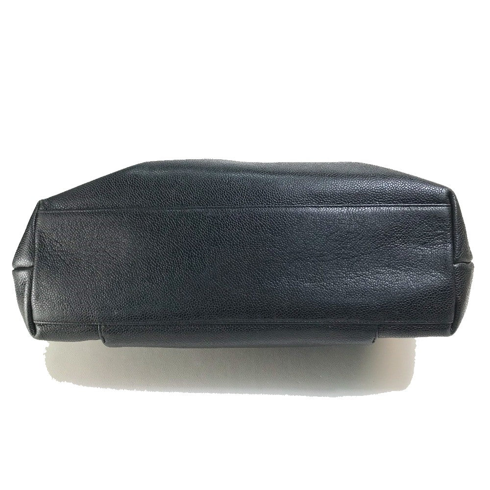 CHANEL Shoulder Bag Caviar skin black COCO Mark Coco ball Women  