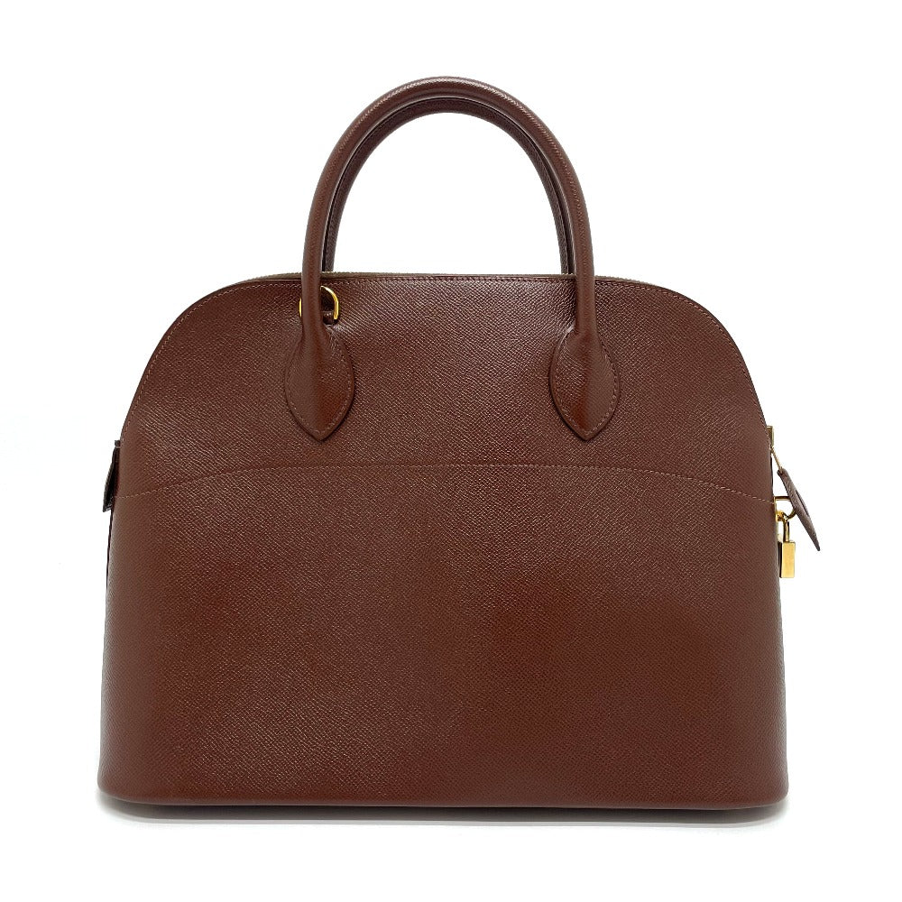 Hermes Handbag Bored Women Leather Brown Travel Bag