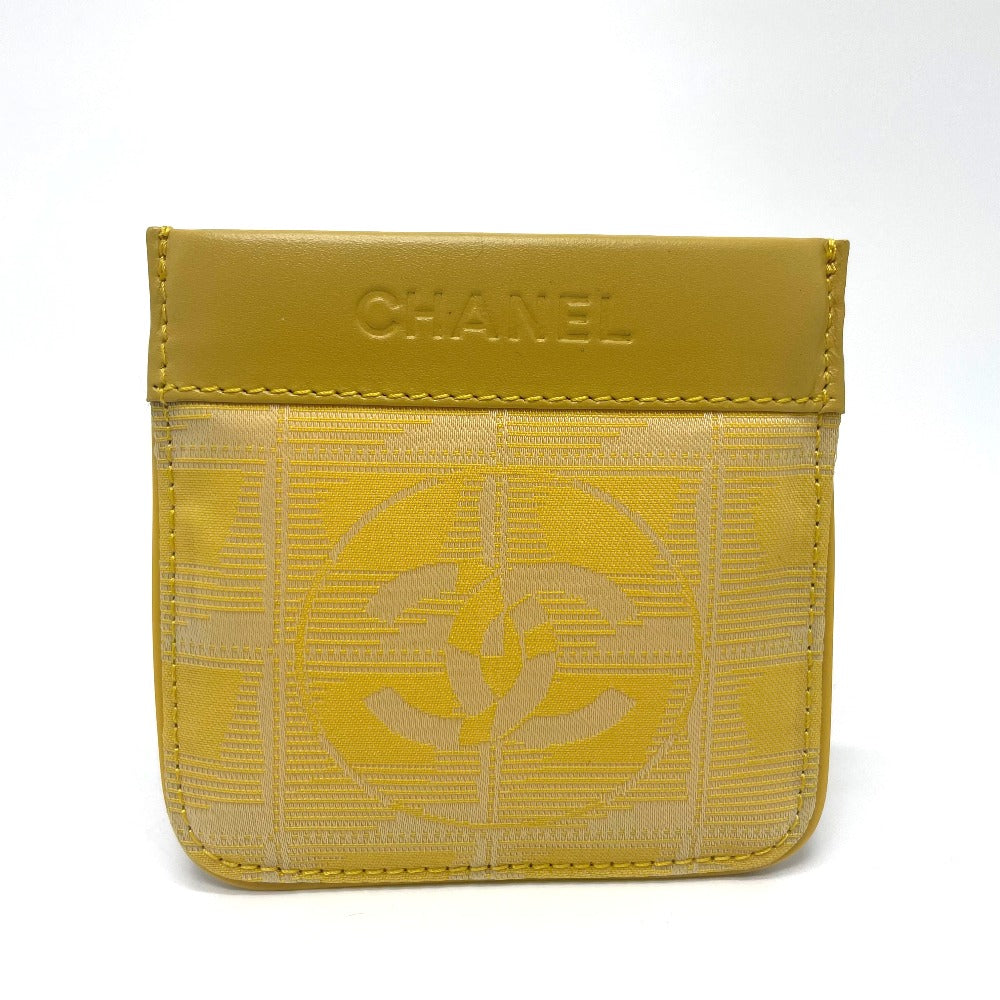 Chanel Coin PVC yellow CC COCO Mark Leather Travel Bag