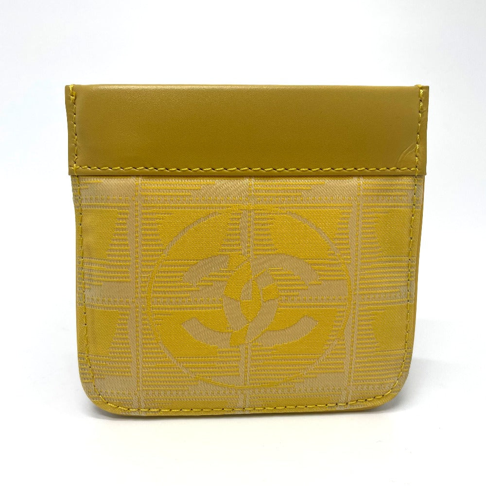 Chanel Coin PVC yellow CC COCO Mark Leather Travel Bag