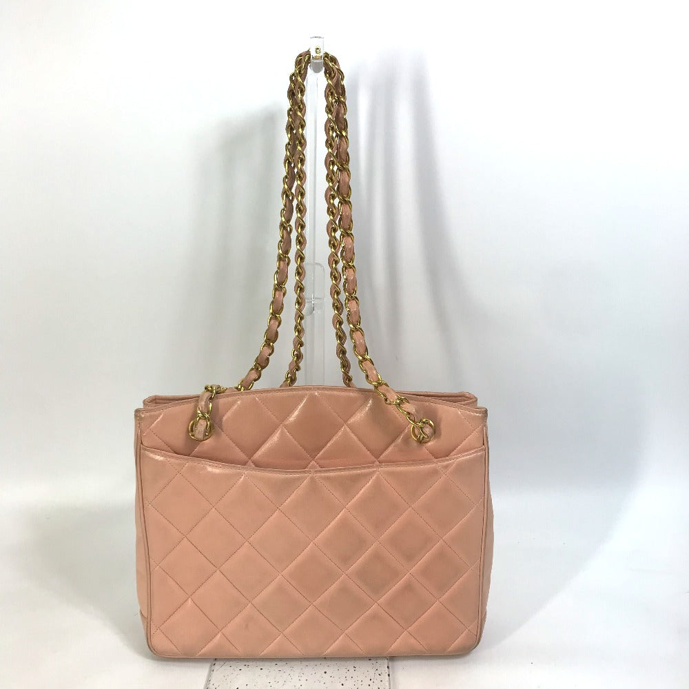 Chanel lambskin CC COCO Mark Matrasse quilting Pink Shoulder Bag