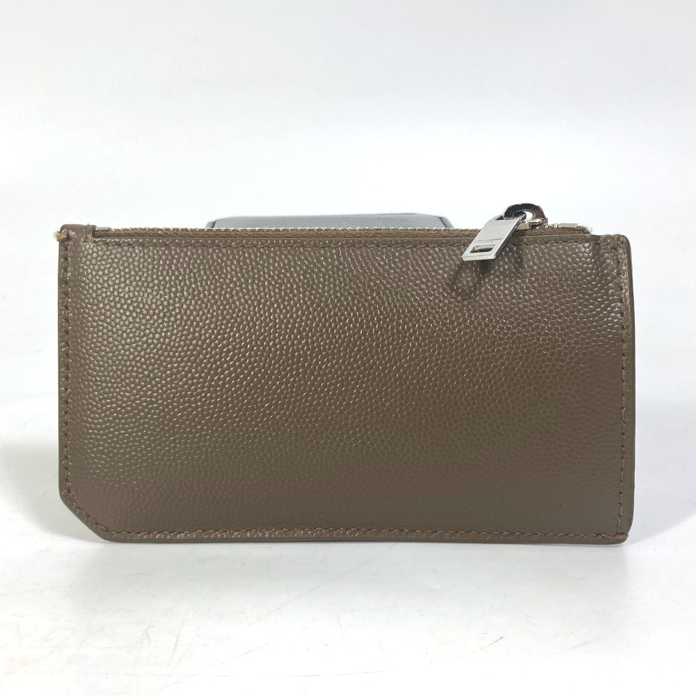 Saint Paris Coin Case Compact Wallet Fragment Leather Brown Travel Bag