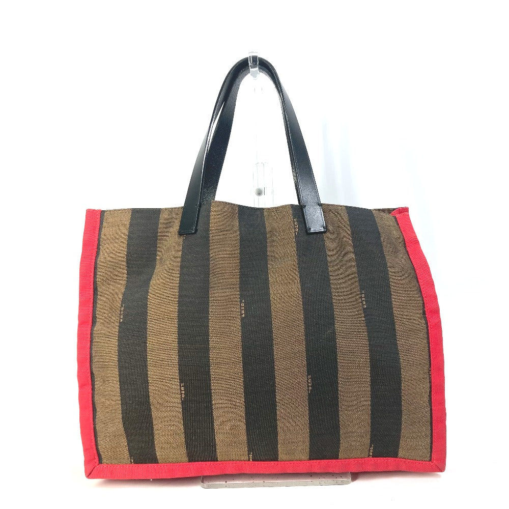Fendi Tote Bag 8Bh252 Shoulder Bag Shoulder Bag Pecan Leather Canvas Brown