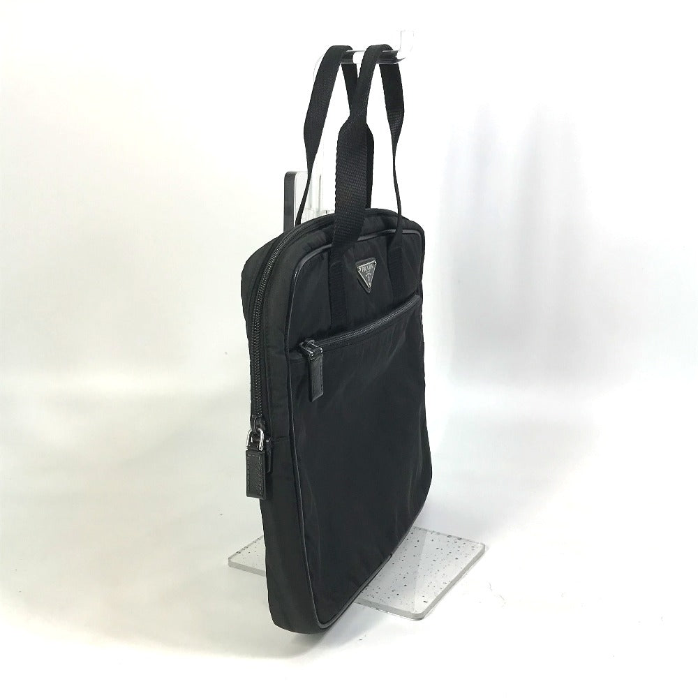 Business Bag Bag Triangle Plate Mens Nylon Black Travel Bag