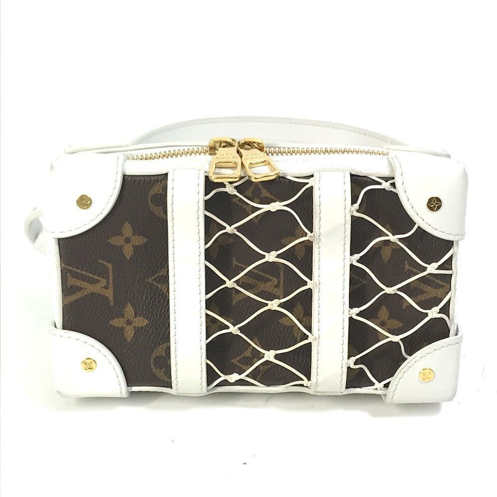 Louis Vuitton M80102 LVxNBA Soft Trunk Phone Monogram Leather Canvas White Shoulder Bag