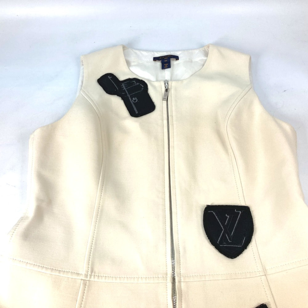 Louis Vuitton one piece Polyester Emblem embroidery Cotton Beige Handbag