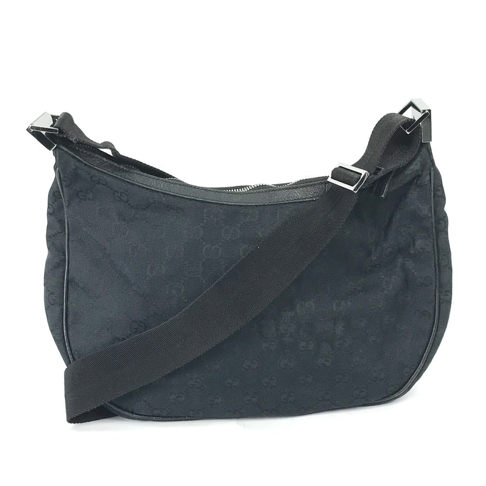 Gucci GG Leather Canvas Black Shoulder Bag L 3