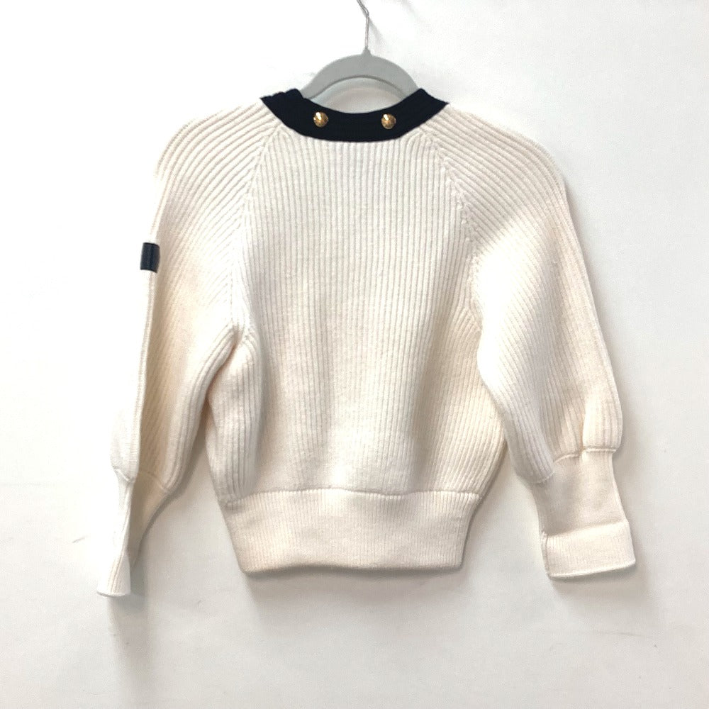 Louis Vuitton knit Polyurethane Detachable turtleneck button Wool White Handbag