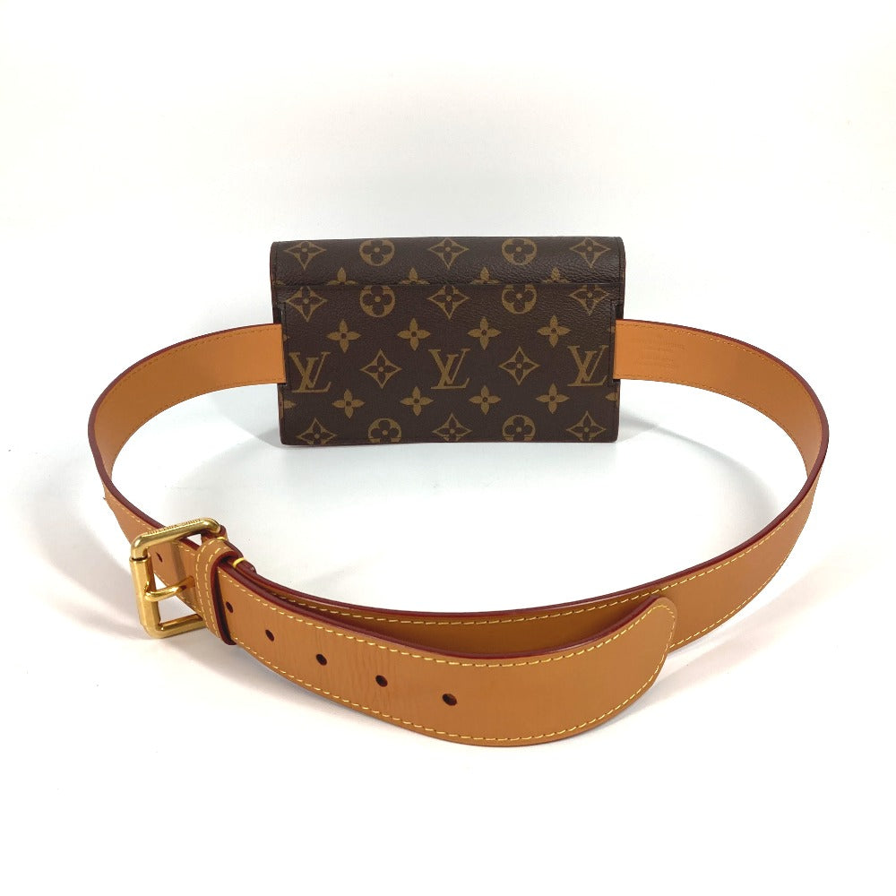 Louis Vuitton Waist M44667 S-Lock Pouch PM Monogram Canvas Brown Belt