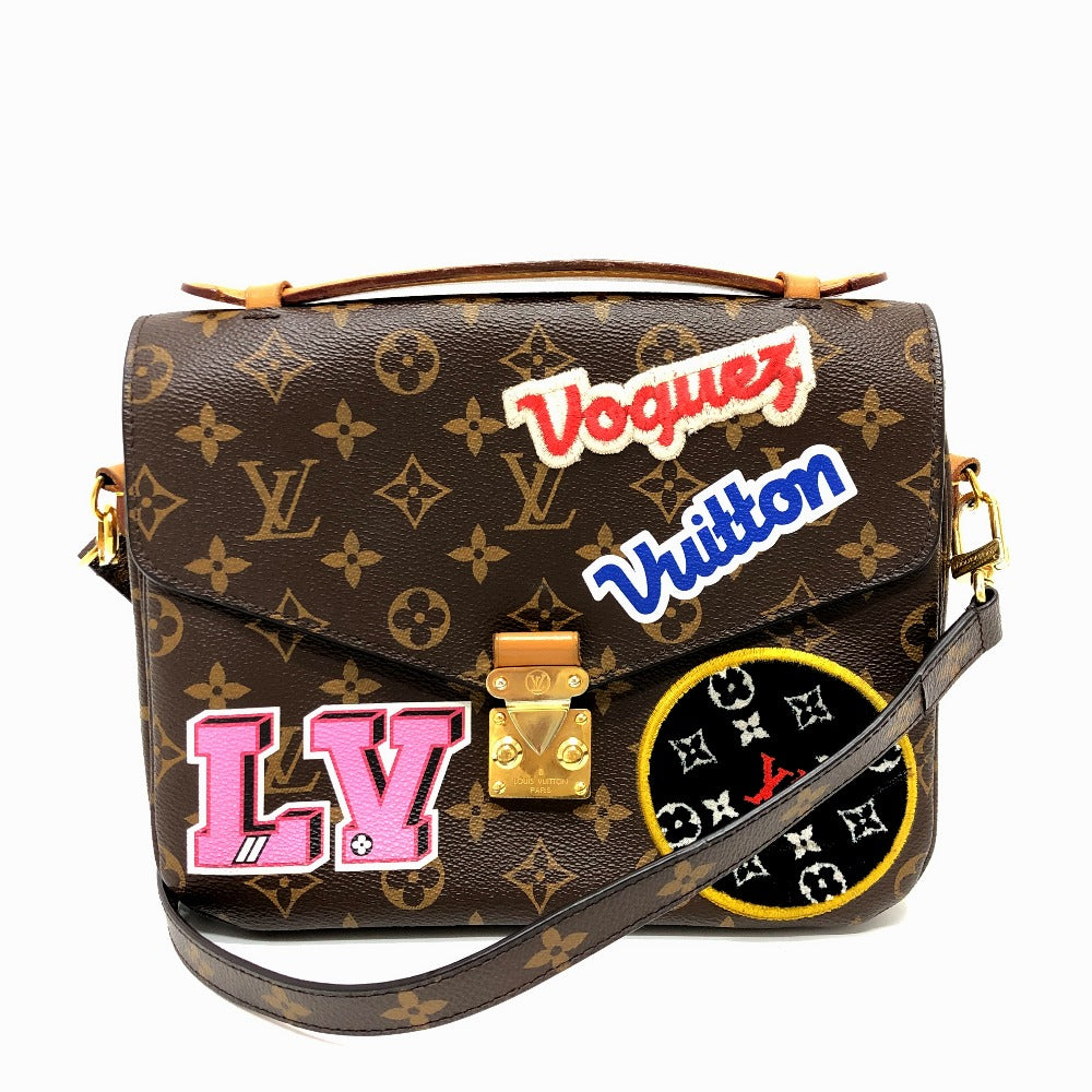 Louis Vuitton M43991 Pochette Metis MM Monogram Canvas Brown Clutch Bag