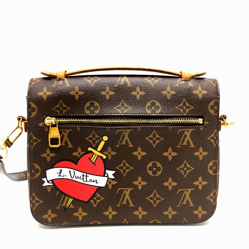 Louis Vuitton M43991 Pochette Metis MM Monogram Canvas Brown Clutch Bag