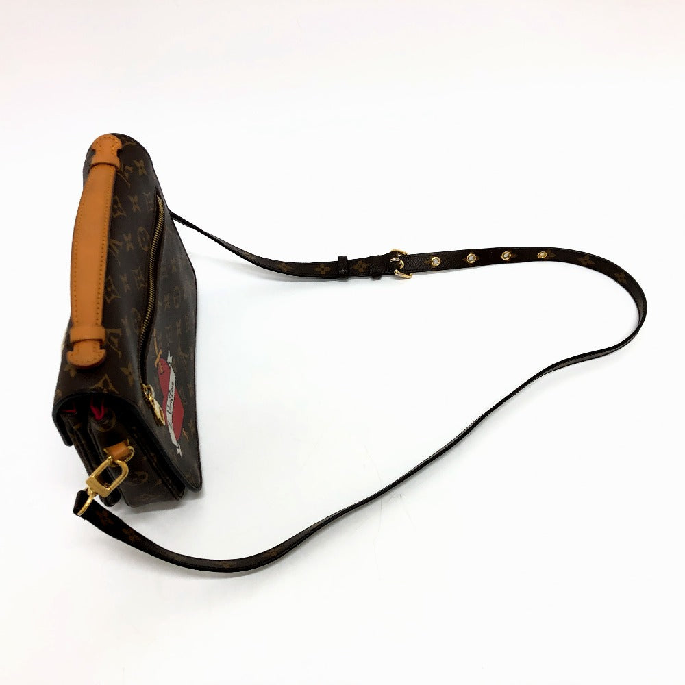Louis Vuitton M43991 Pochette Metis MM Monogram Canvas Brown Clutch Bag