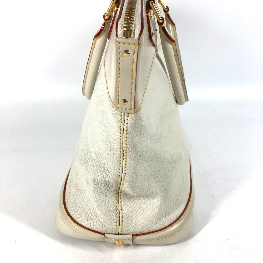 Louis Vuitton M91874 Suhari LockitMM Leather White Handbag
