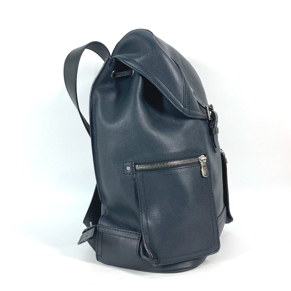 Louis Vuitton Backpack M54960 Utah Canyon Leather Navy