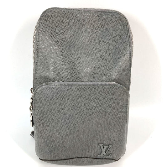 Louis Vuitton Sling M30951 Taiga Avenue Leather Gray Crossbody Bag