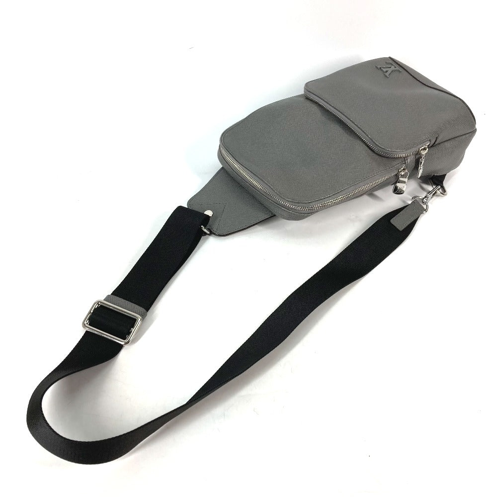 Louis Vuitton Sling M30951 Taiga Avenue Leather Gray Crossbody Bag