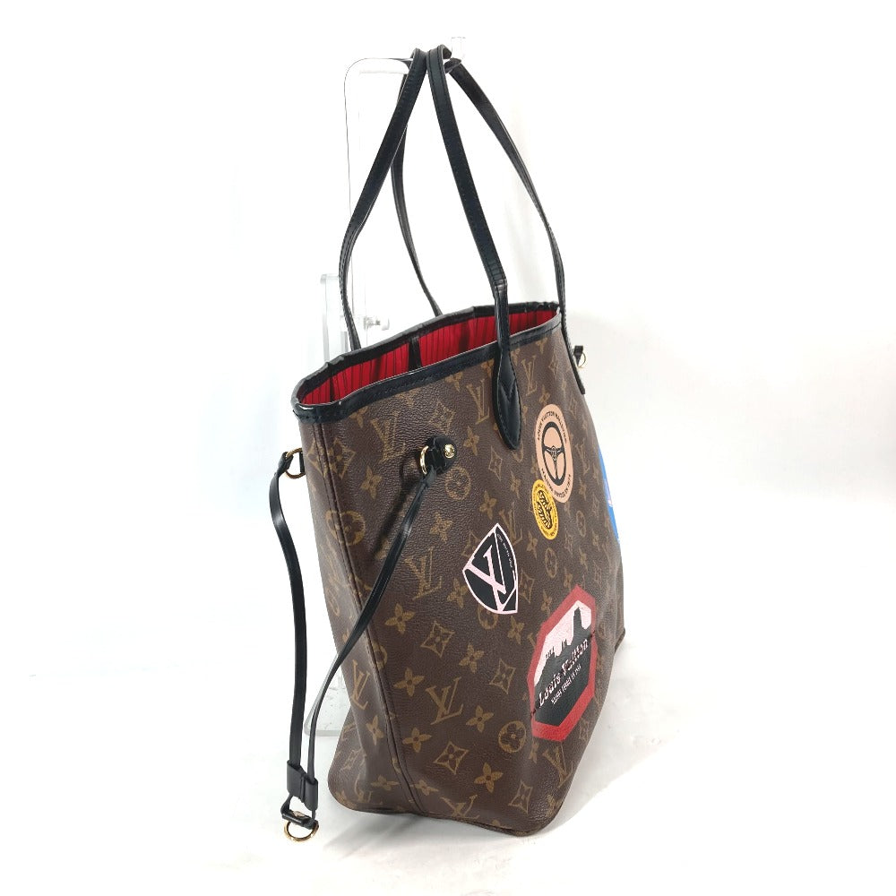 Louis Vuitton M42844 My World Tour Neverfull Monogram Canvas Brown Shoulder Bag