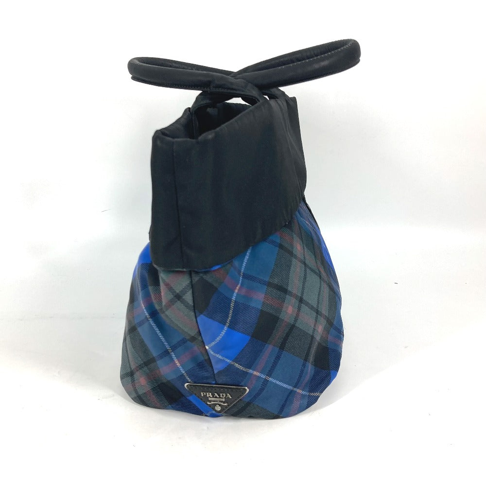 Shoulder Bag Check Bag Women Nylon Black