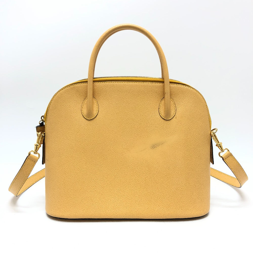 Shoulder Bag Yellow Type Bowling Way Shoulder Leather Beige Crossbody Bag
