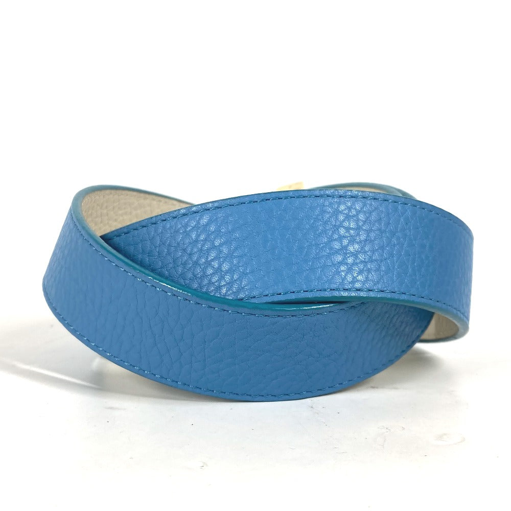 Louis Vuitton N9040W Taurillon Clemence By color Leather Blue Belt