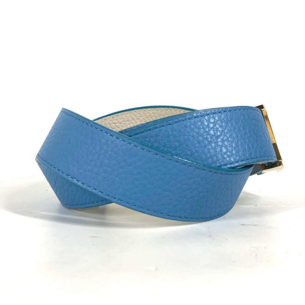 Louis Vuitton N9040W Taurillon Clemence By color Leather Blue Belt