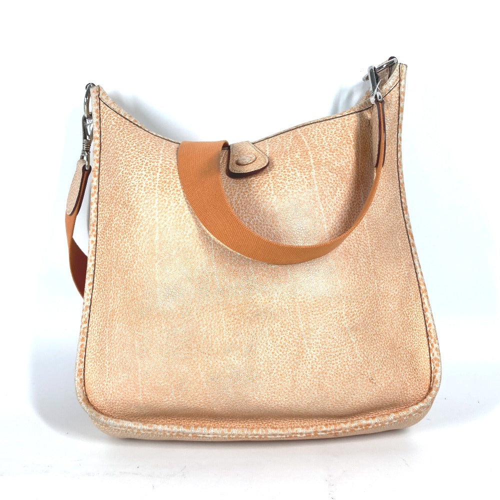 Shoulder Bag , Buffle Skipper Orange Evelyn Leather