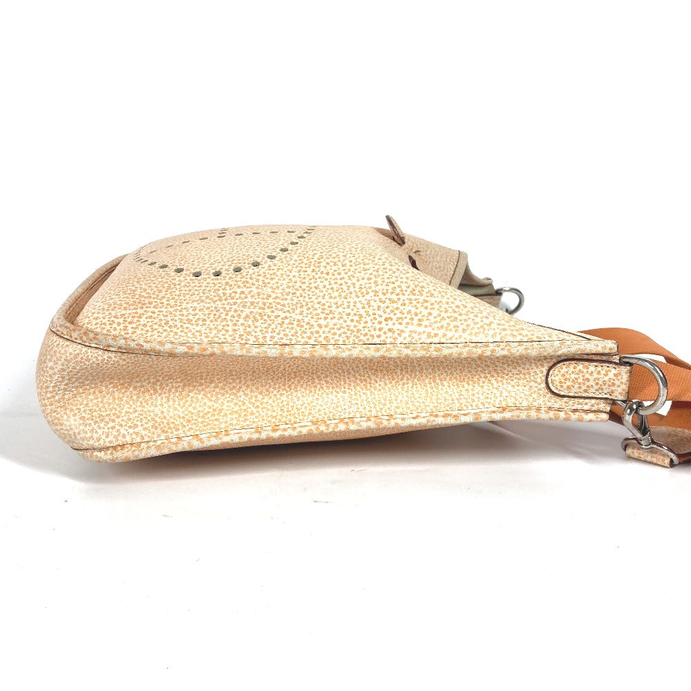 Hermes Shoulder Bag Buffle Skipper Evelyn Pm Dalmatian Leather Orange
