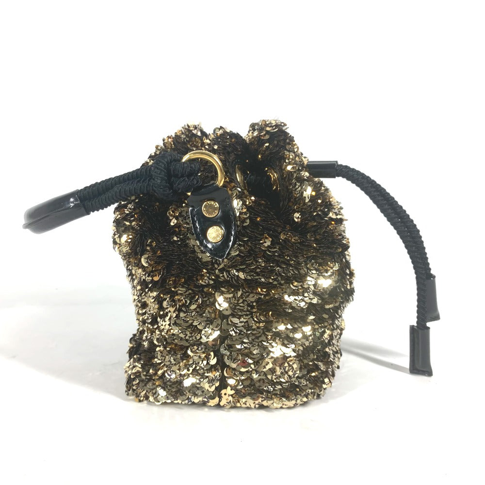 Louis Vuitton M40322 Sequins Cruise Collection Mininoe Leather Gold Mini Bag