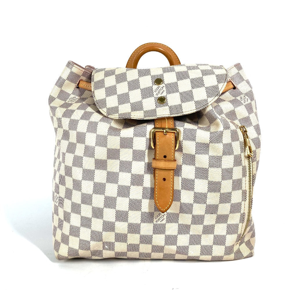 Louis Vuitton Backpack N41578 Damier Azur Damier Canvas White
