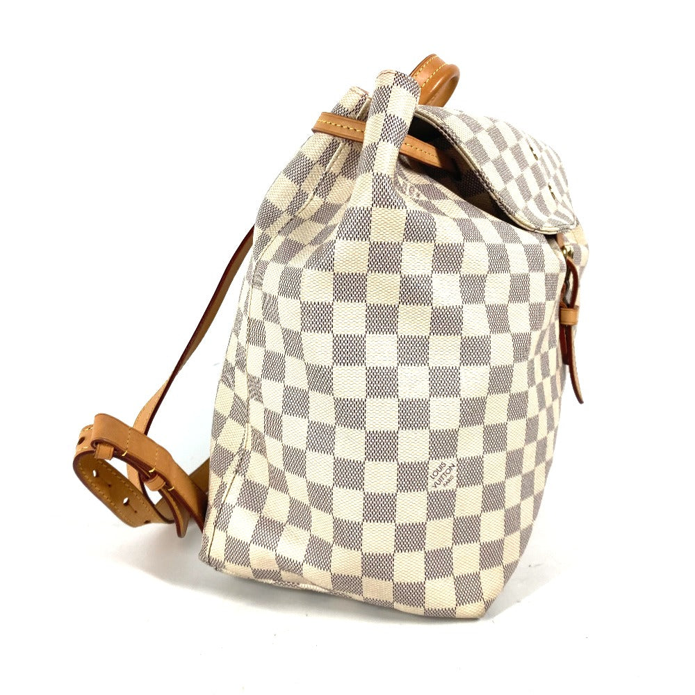 Louis Vuitton Backpack N41578 Damier Azur Damier Canvas White